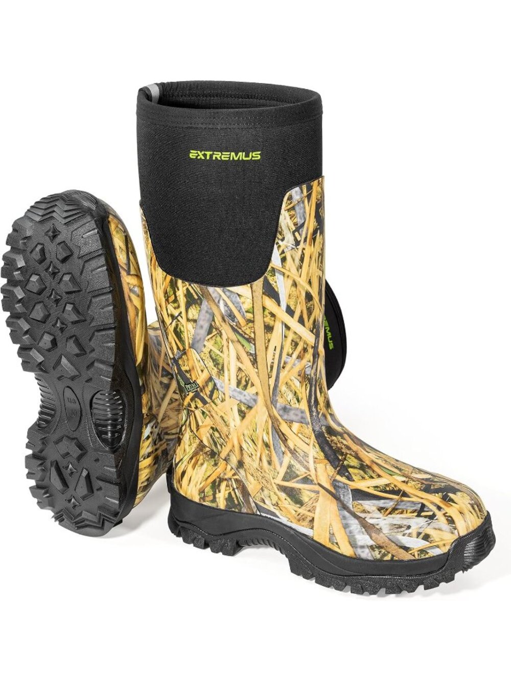 🆕Men's Black Camo Hunting Boots 100% Waterproof Rubber Neoprene Work Shoes